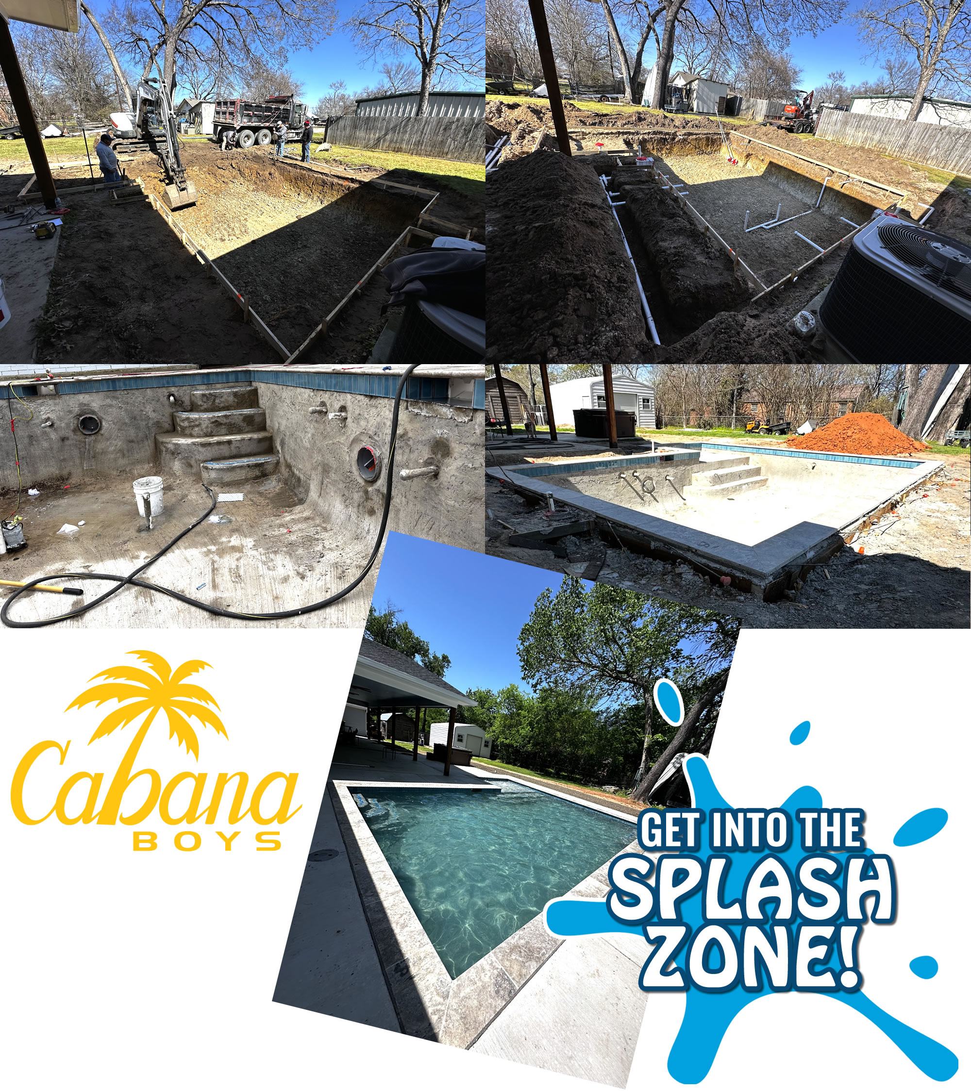 Cabana Boys Pool Construction/Pool Builder Waco & Central Texas